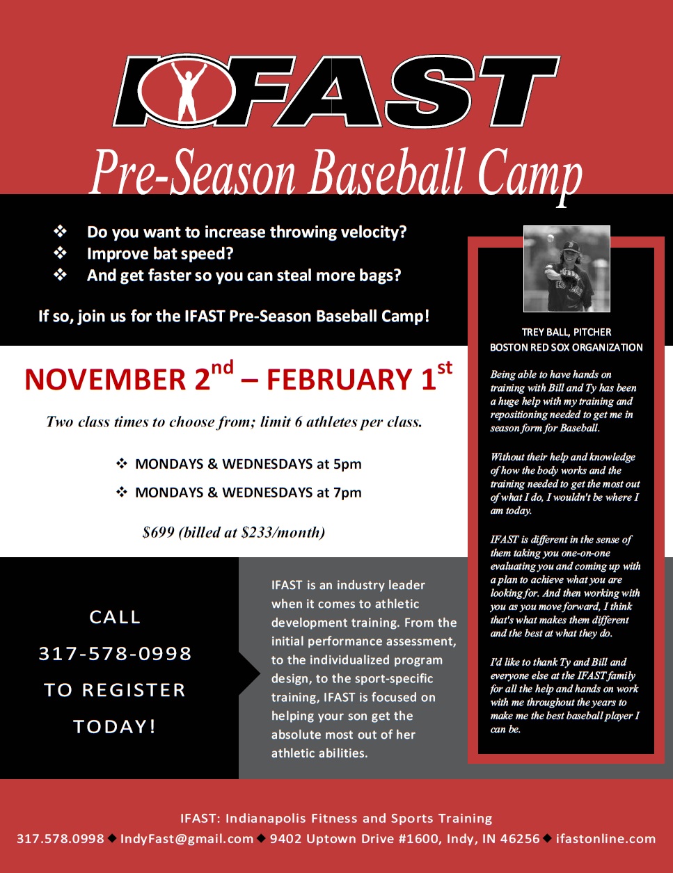 IFAST Pre Season Baseball Camp   Indianapolis Fitness And Sports ...